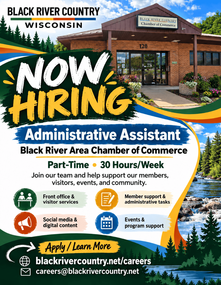 Black River Country Now Hiring Poster Black River Country Now Hiring Poster - Black River Area Chamber of Commerce