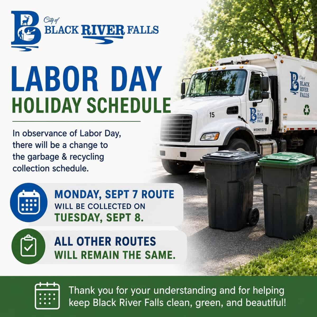 Garbage Collection Labor Day - Black River Area Chamber of Commerce