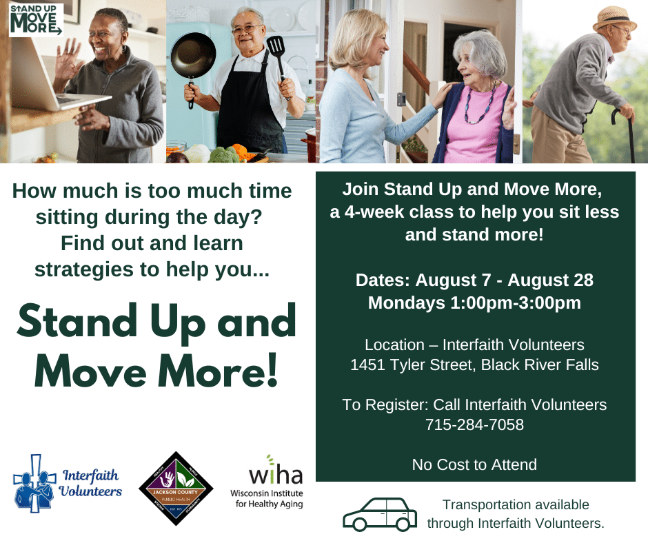 Stand Up and Move More! Black River Area Chamber of Commerce