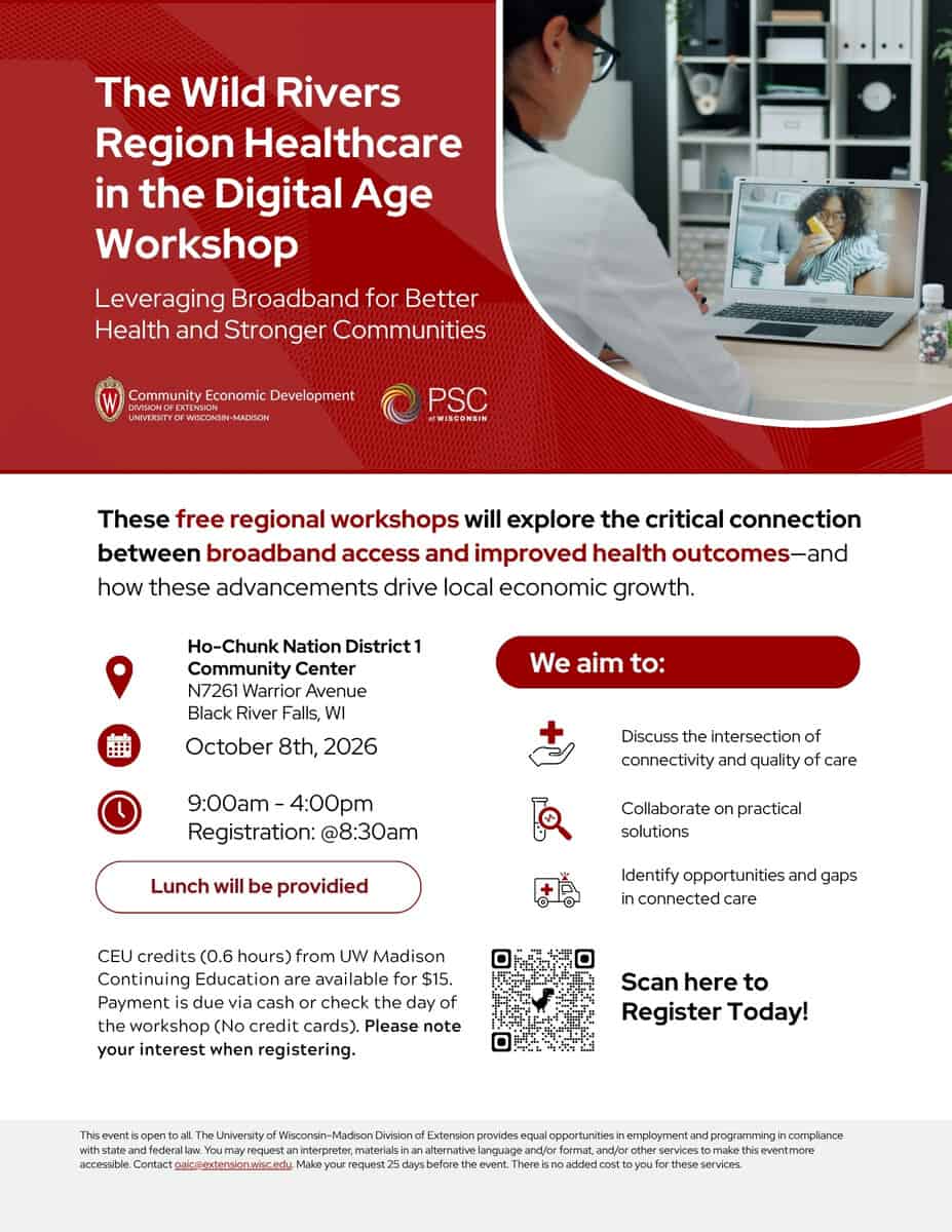 The Wild Rivers Region Healthcare in the Digital Age Workshop 2 - Black River Area Chamber of Commerce