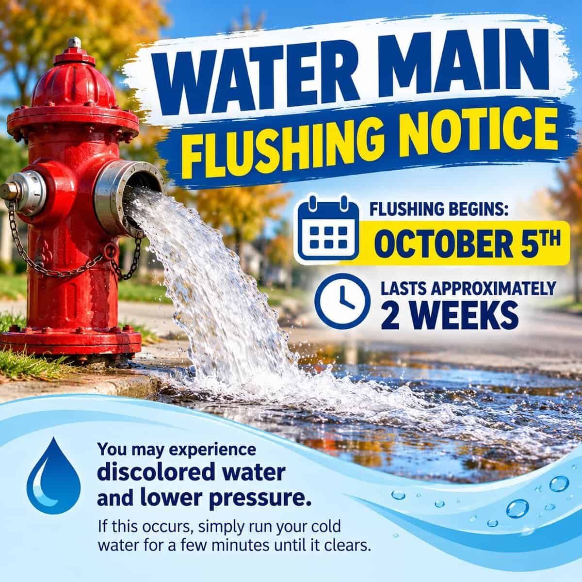 Water Main Flush Notice - Black River Area Chamber of Commerce